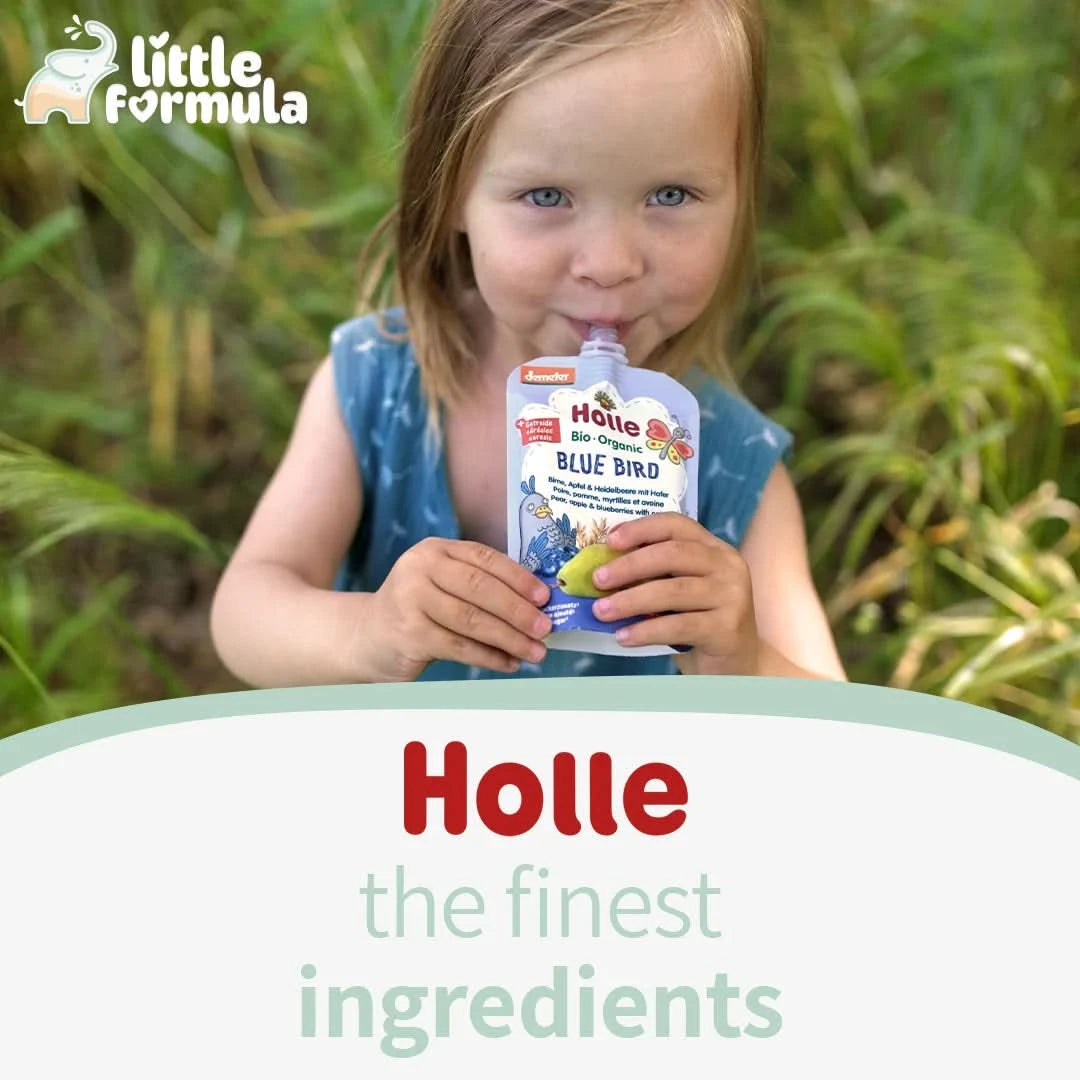 Holle Blue Bird – Organic Fruit Pouches 6+ months (100g)