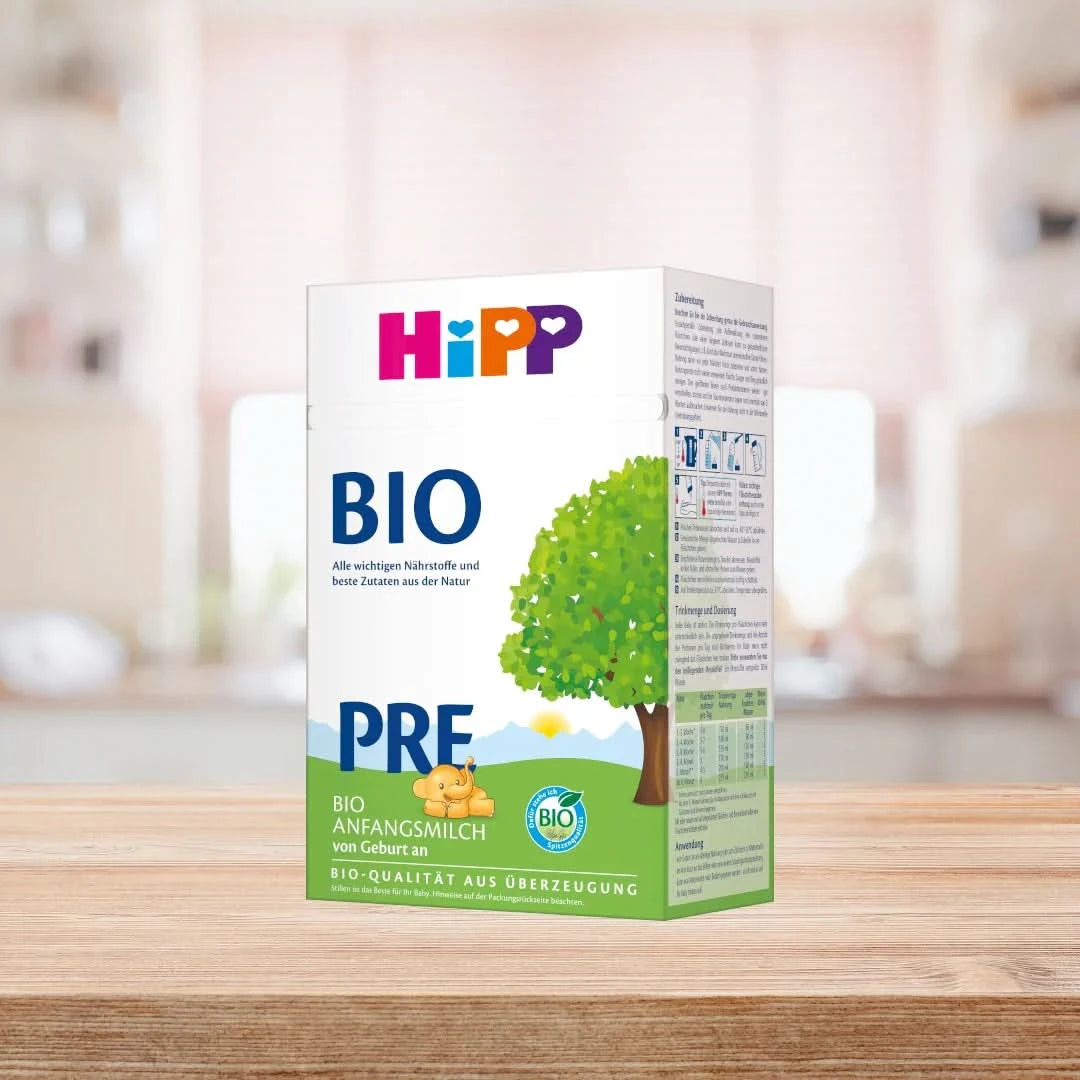 HiPP BIO PRE – Organic Cow Milk Formula 0-6 months, German Version (600g)