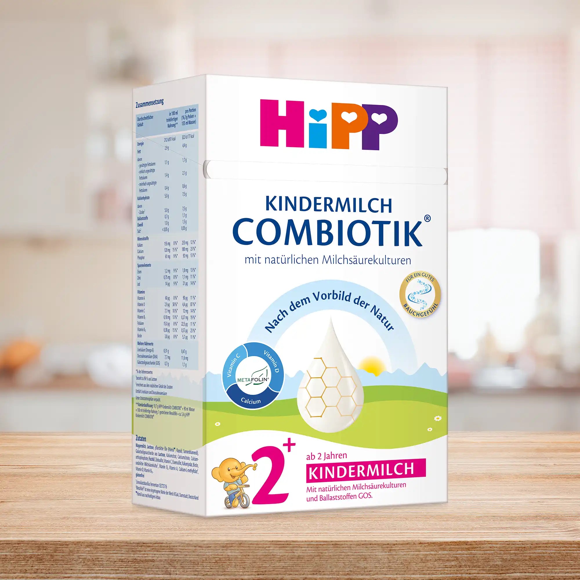 HiPP Combiotik 2+ years – Organic Cow Milk Formula 2+ years, German Version (600g)