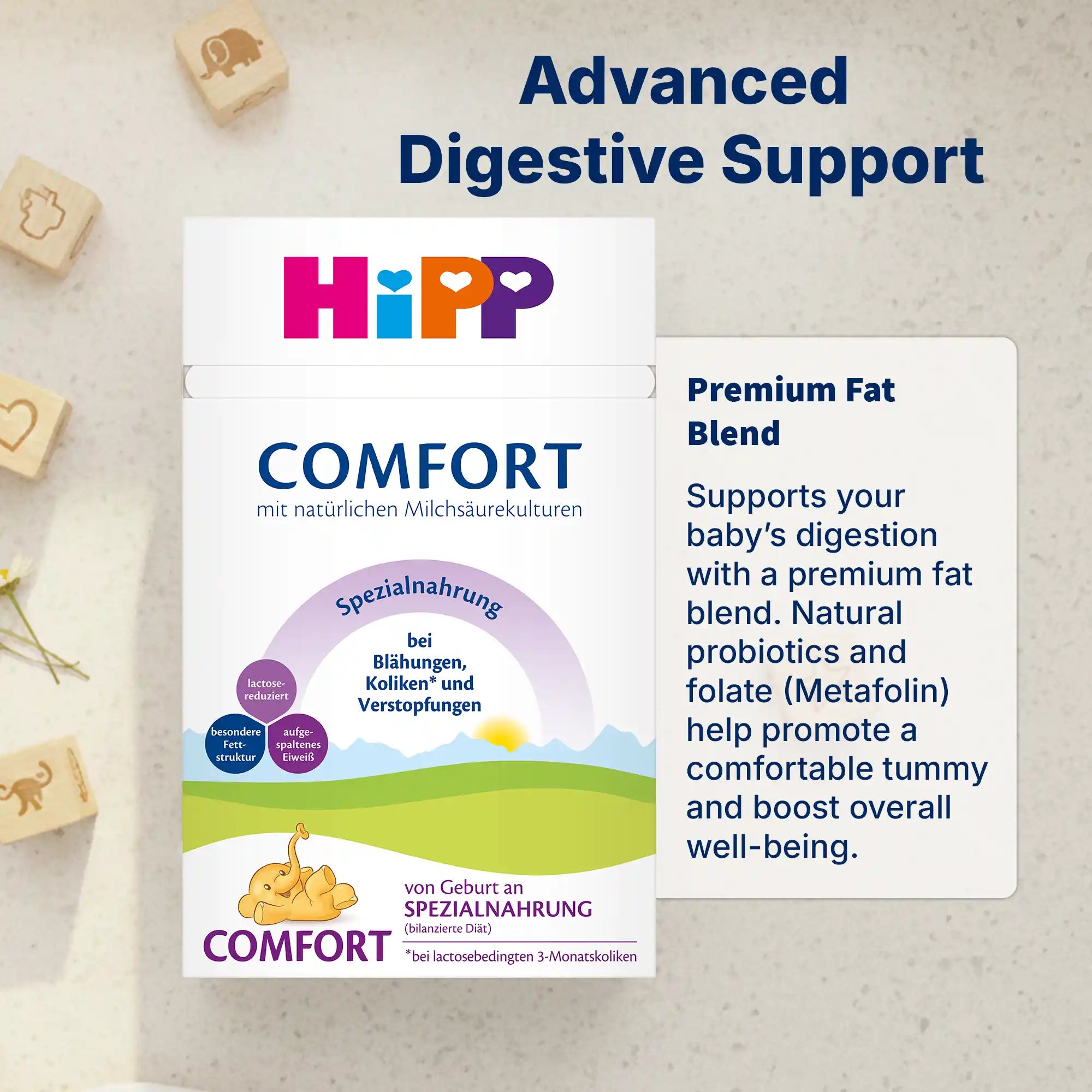 HiPP Comfort – Specialty Formula 0-12 months, German Version (600g)
