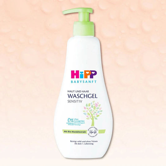 HiPP Body & Hair Wash Value Family Pack – For Sensitive Baby Skin (400ml)
